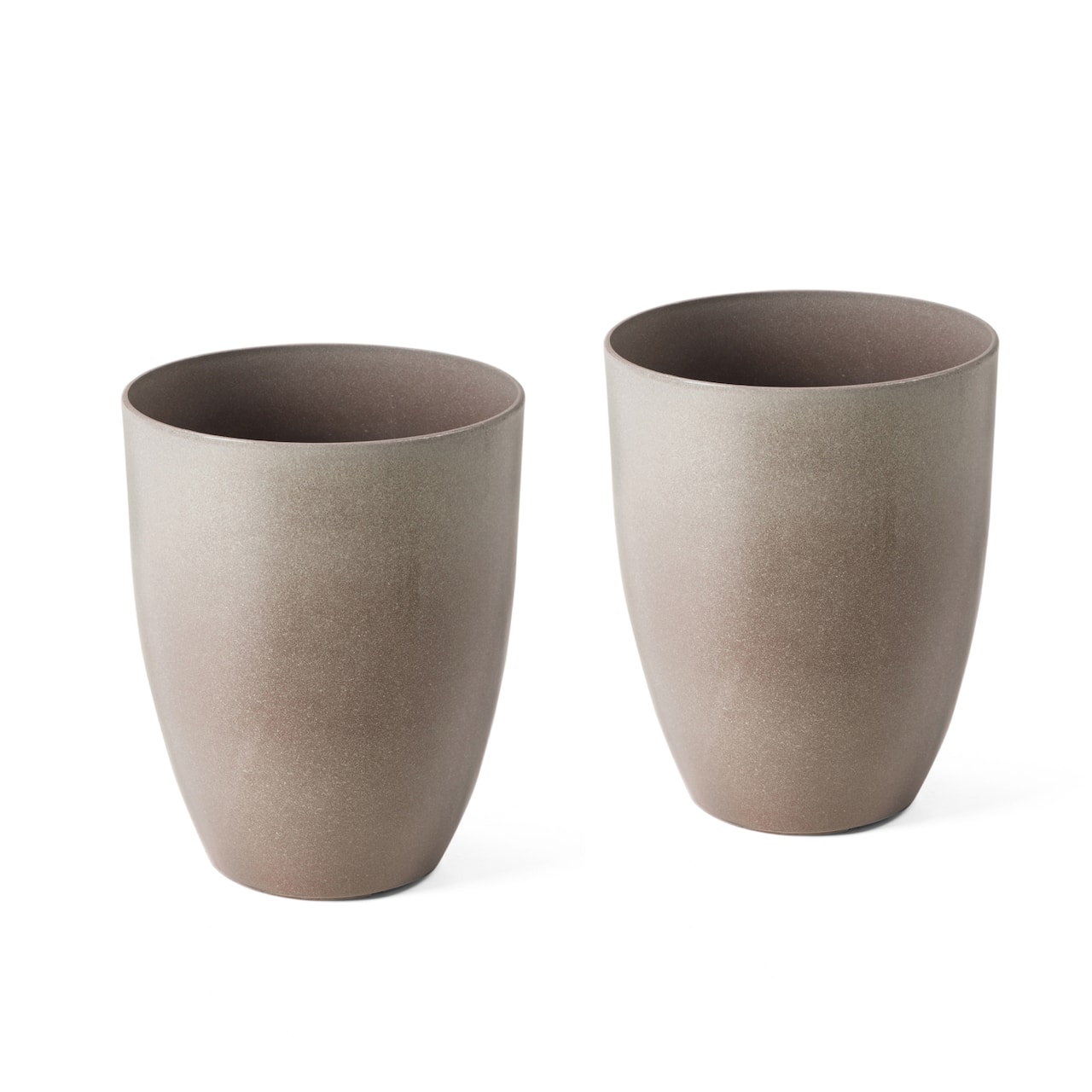 Glitzhome® 17" Eco-Friendly Oversized Faux Ceramic Tall Bowl Planters, 2ct.